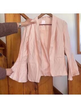 Pink blazer with bell sleeves. lauren conrad Size 2